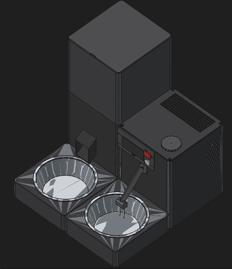 FreeCAD a Claude Opus přes OpenCode — Smart Pet Feeder