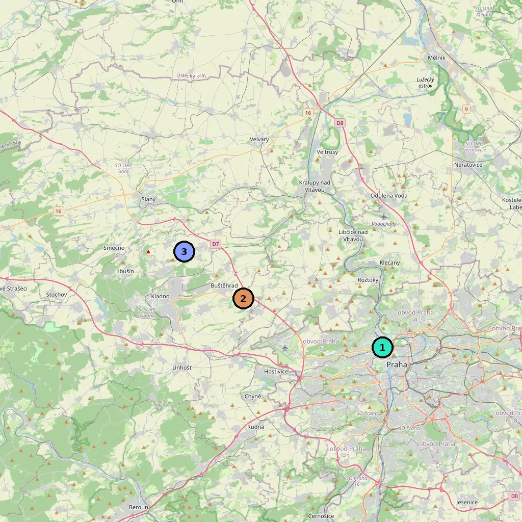 Mapa: Praha 6, Makotřasy a Pchery